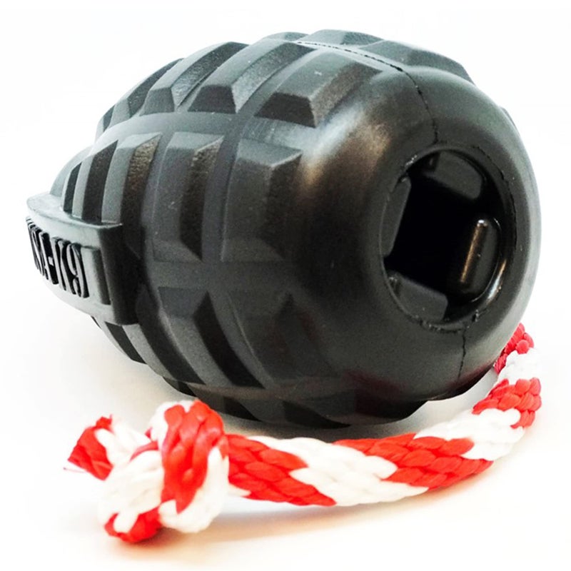 SodaPup USA-K9 Magnum Grenade â€“ Dog Tug Toy, Chew Toy & Treat Dispenser Made in USA from Our Most Durable Non-Toxic, Pet-Safe, Food Safe, Natural Rubber for Strengthening Bond, Exercise, & More - Image 2